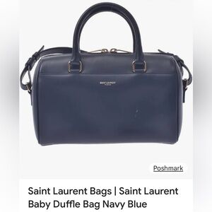 Saint Laurent Navy Blue “Baby Duffle”- EUC